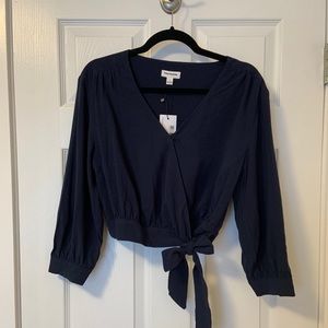 NWT!!  Frank & Oak Cropped Wrap Top